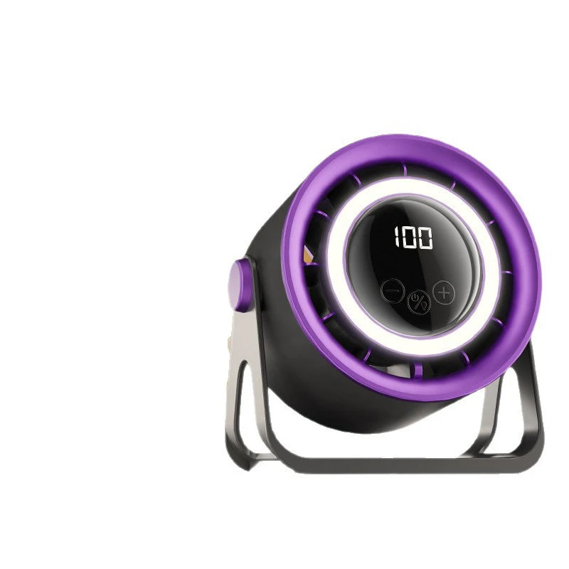 New Circular Fan for Home USB Plug-In Quiet Desktop Turbo Mini Fan Wall-Mounted Desktop Electric Fan