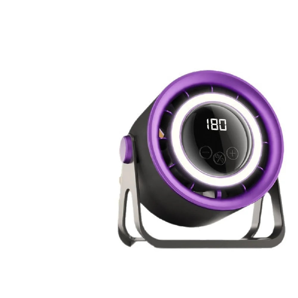 New Circular Fan for Home USB Plug-In Quiet Desktop Turbo Mini Fan Wall-Mounted Desktop Electric Fan